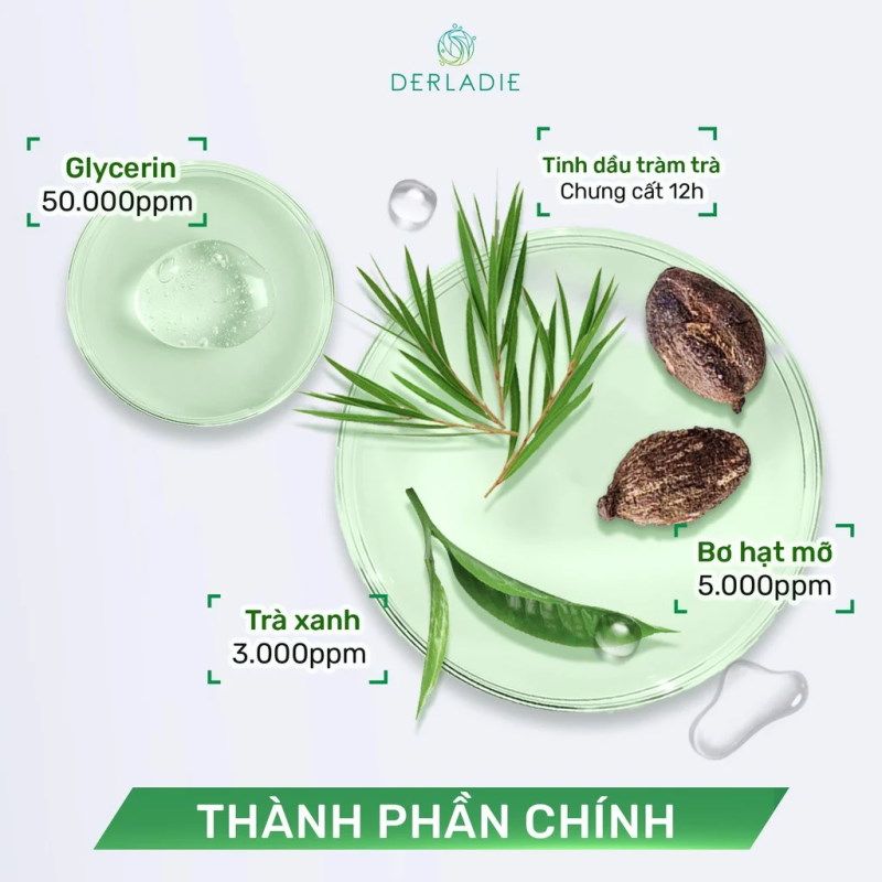Kem Dưỡng Derladie Cải Thiện Mụn Kiềm Dầu 12H Herbal Extract Care Cream 50ml