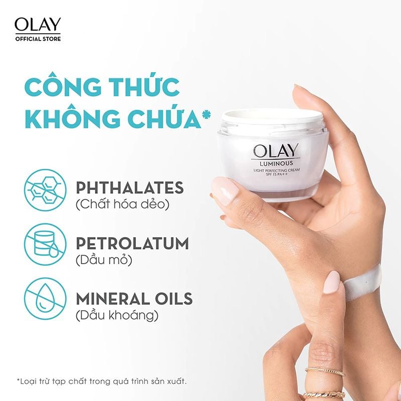 Kem Dưỡng Sáng Da Ngày & Đêm Olay Luminous Light Perfecting Cream 50g