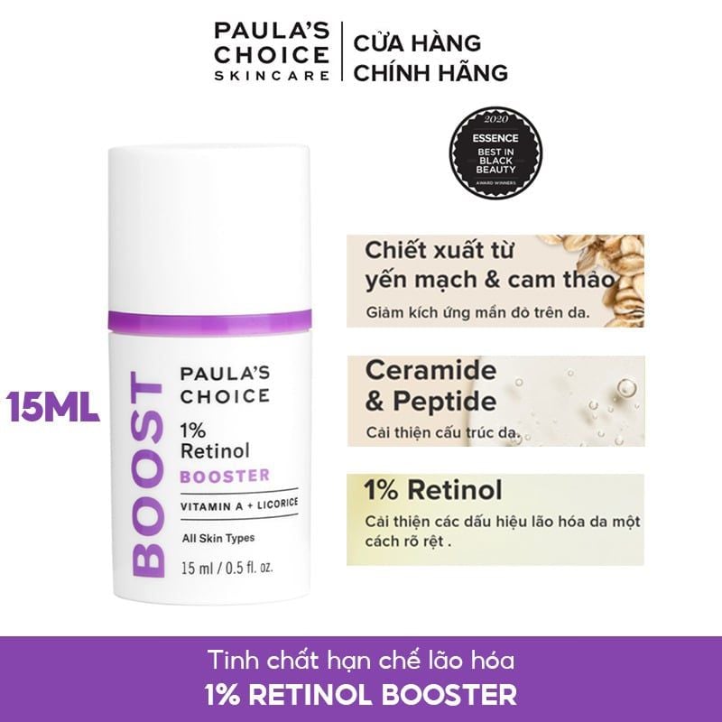 Tinh Chất Dưỡng Da Paula's Choice Hạn Chế Lão Hóa 1% Retinol Booster 15ml