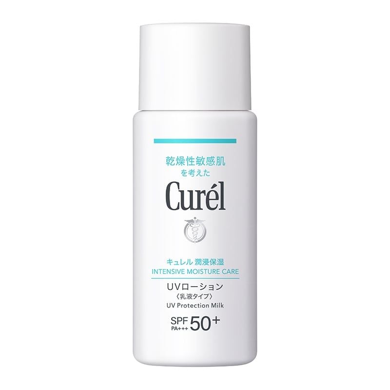 Sữa Chống Nắng Vật Lý Curél Dưỡng Ẩm, Bảo Vệ Da UV Protection Milk SPF50+/PA+++ 60ml