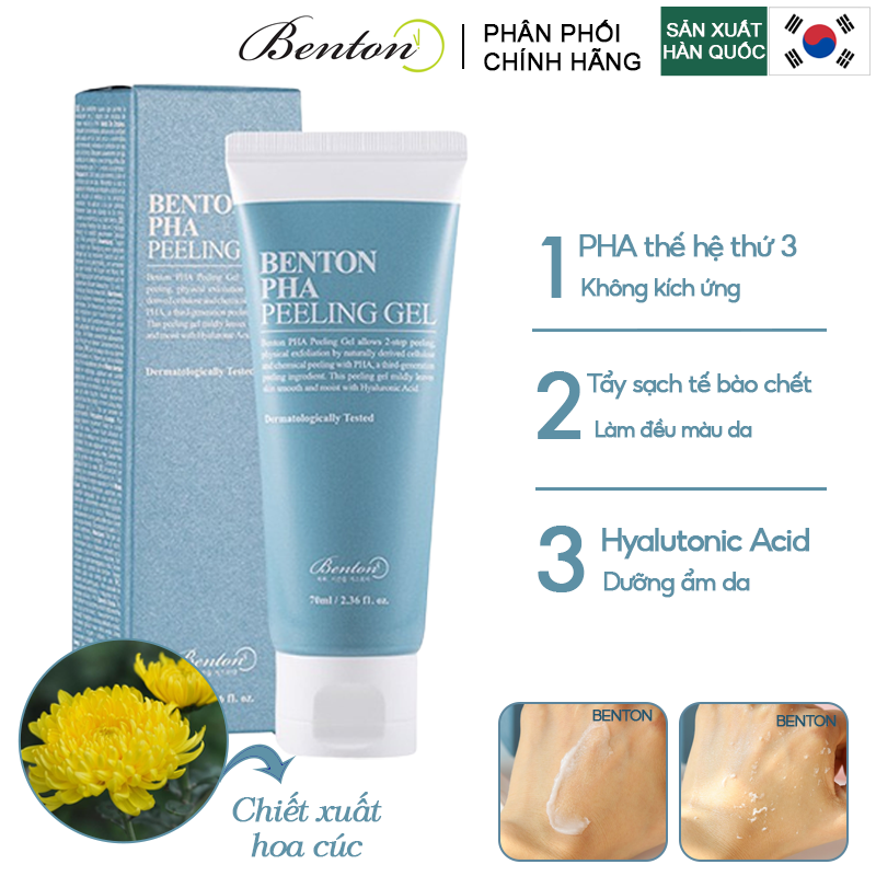 Tẩy Tế Bào Chết Benton Dạng Gel PHA Peeling Gel 70ml