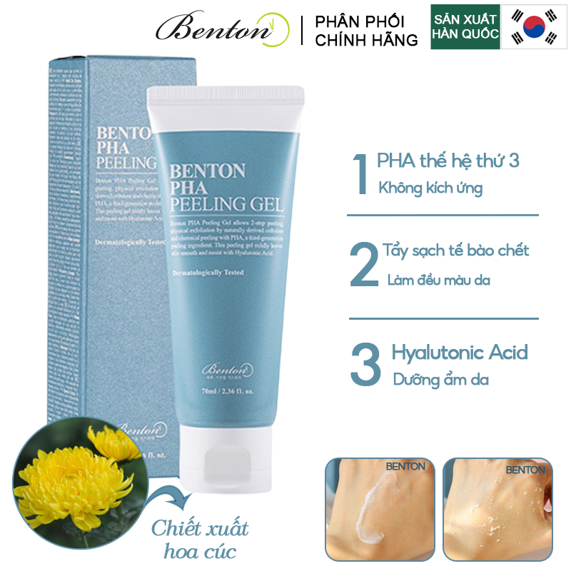 Tẩy Tế Bào Chết Dạng Gel Benton PHA Peeling Gel 70ml