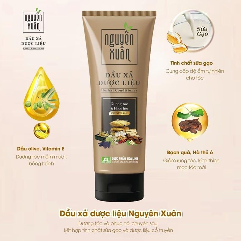 Dầu Xả Dược Liệu Giúp Tóc Suôn Mượt, Bồng Bềnh Nguyên Xuân Herbal Conditioner 150ml