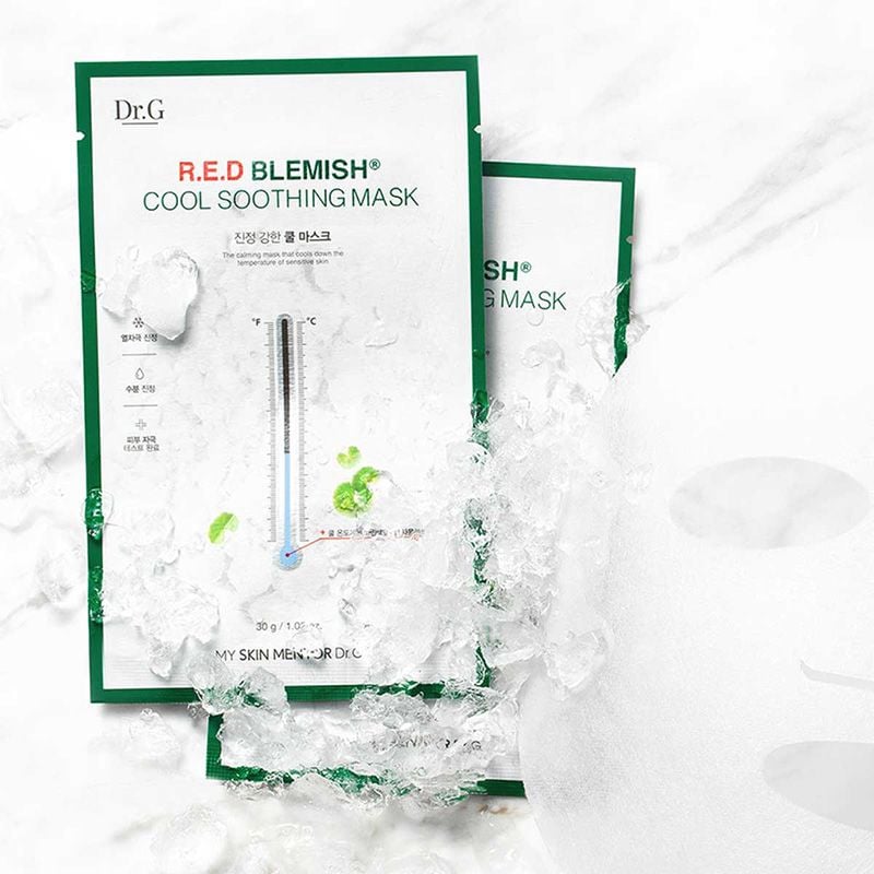 Mặt Nạ Giấy Làm Mát Và Dịu Da Kích Ứng Dr.G R.E.D Blemish Cool Soothing Mask 30g