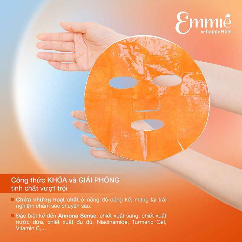 Mặt Nạ Vi Sợi Microfiber Emmié by HappySkin Microfiber Mask 28g