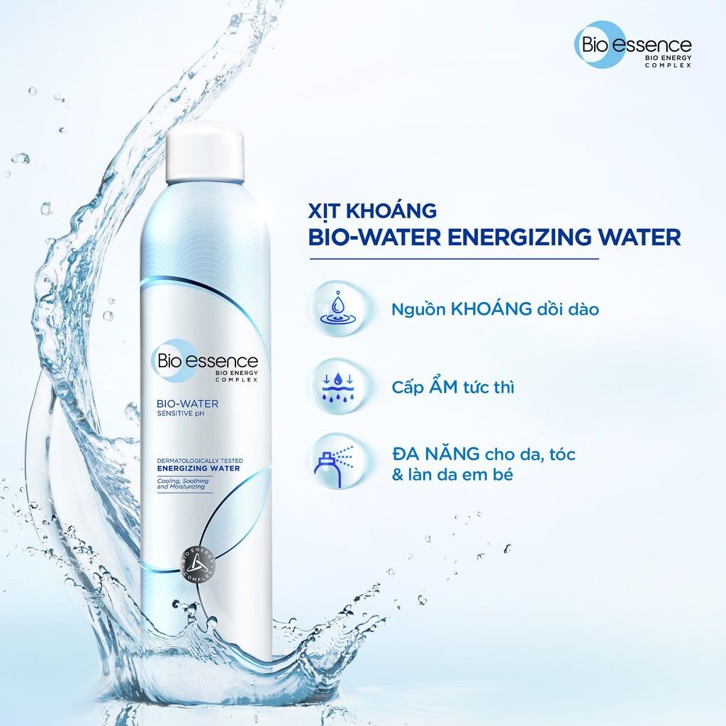 Xịt Khoáng Bio-essence Dưỡng Da Ẩm Mịn Bio-Water Energizing Water