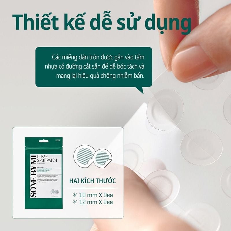 Miếng Dán Mụn Some By Mi Clear Spot Patch - Set 18 miếng