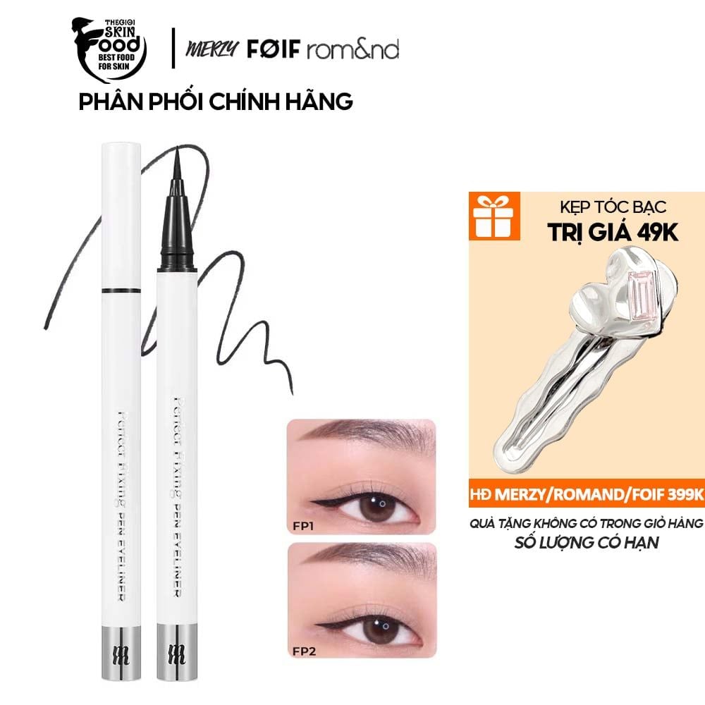Bút Kẻ Mắt Nước Chống Trôi Merzy The First Pen Eyeliner 0.5g