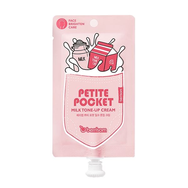 Kem Dưỡng Nâng Tông Dạng Túi Chiết Xuất Từ Sữa Berrisom Petite Pocket Milk Tone-up Cream 30g