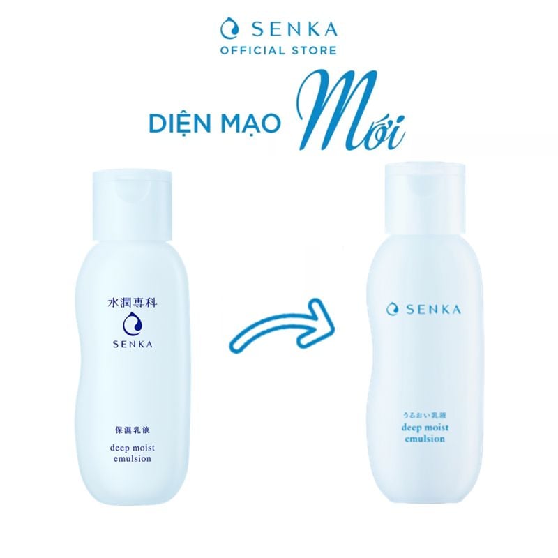 Sữa Dưỡng Cấp Ẩm Chuyên Sâu Senka Deep Moist Emulsion 150ml