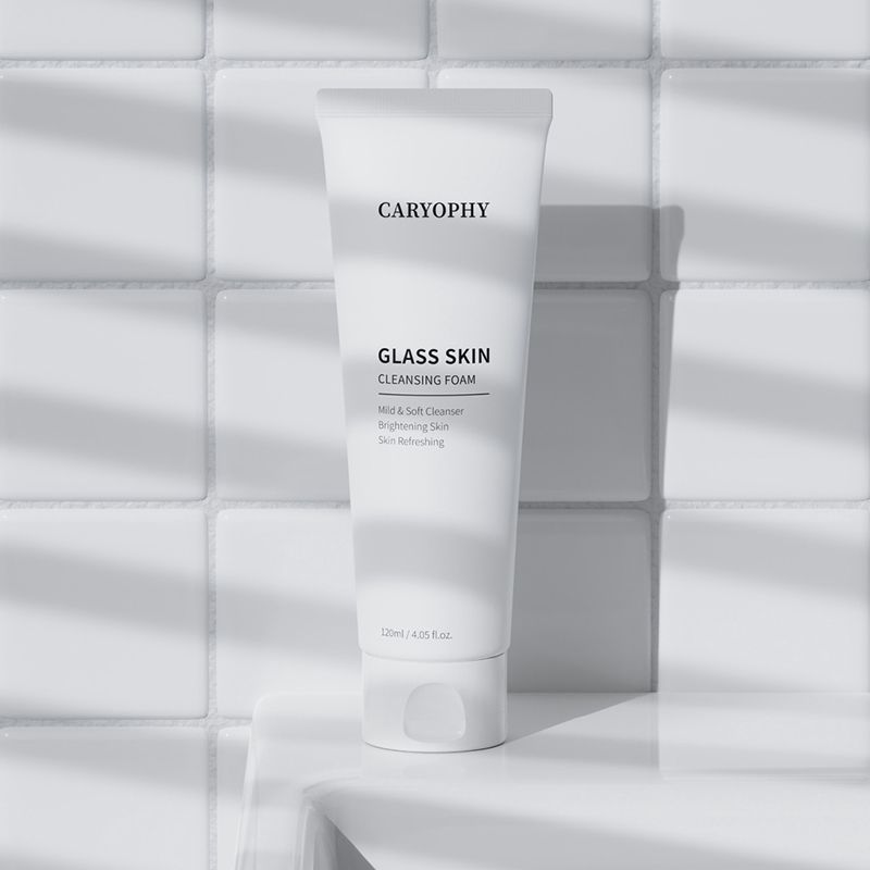 Sữa Rửa Mặt Caryophy Tạo Bọt Hỗ Trợ Làm Sáng Da Glass Skin Cleansing Foam 120ml