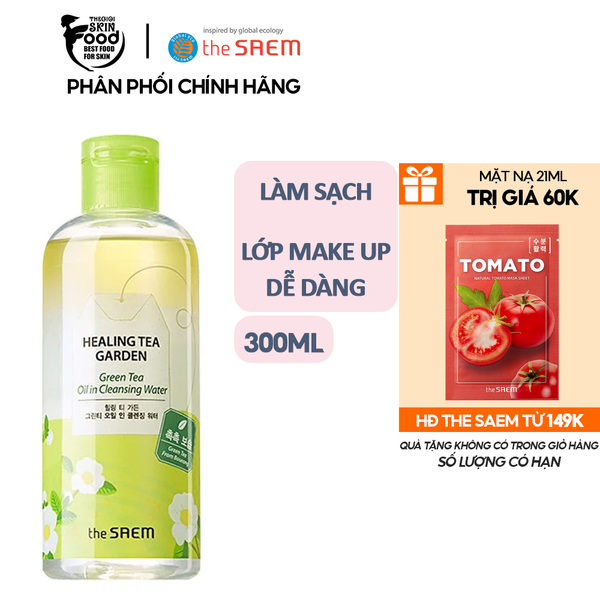 Nước Tẩy Trang The Saem Healing Tea Garden Green Tea Oil In Cleansing