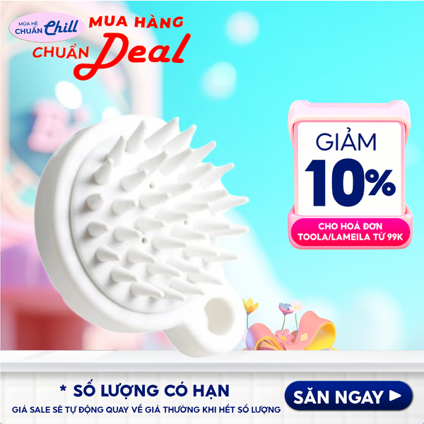 [NHẬP KHẨU] Lược Gội Đầu Giúp Massage Da Đầu Giảm Rụng Tóc TOOLA Scalp Massage Brush - TLA009