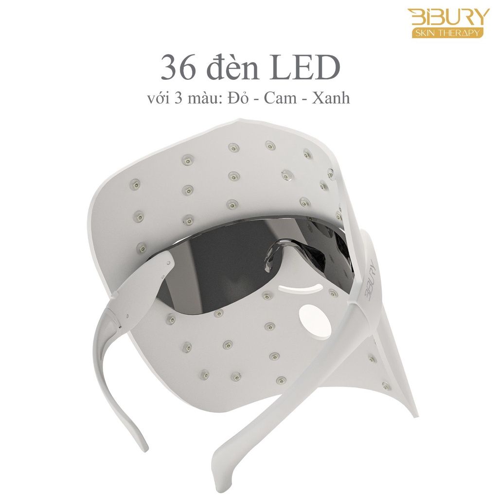 Mặt Nạ Ánh Sáng Hỗ Trợ Dưỡng Trắng, Giảm Mụn, Cải Thiện Độ Đàn Hồi Da Bibury Skin Therapy Light Therapy Mask