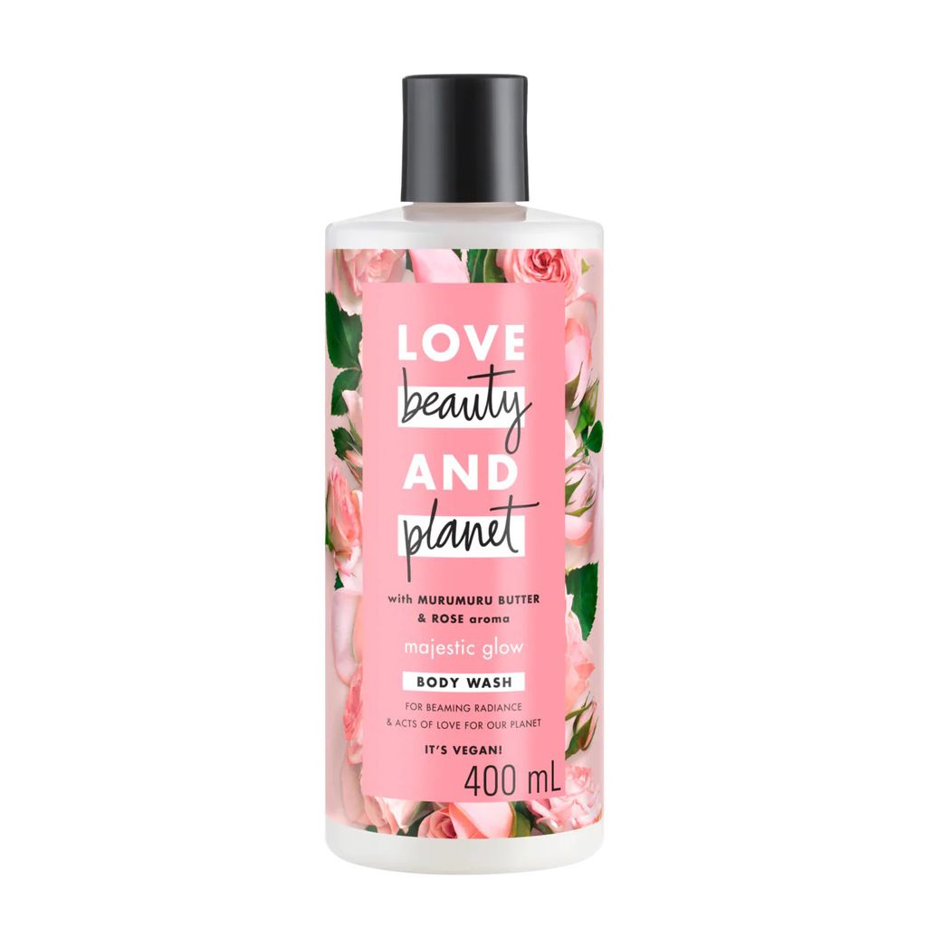 Sữa Tắm Chiết Xuất Từ Thiên Nhiên Love Beauty And Planet Body Wash 400ml - Màu Hồng