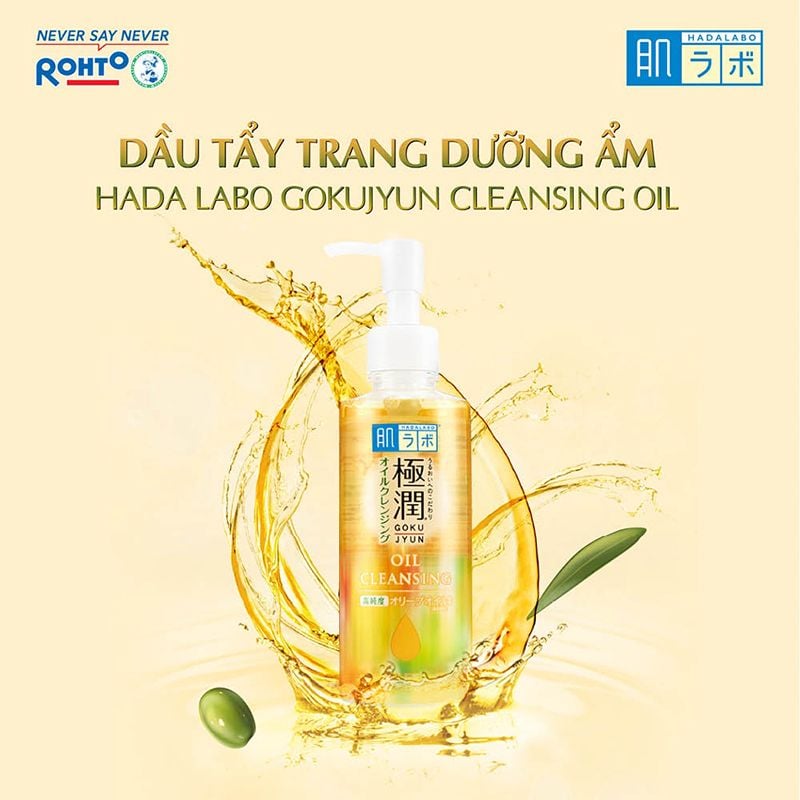 Dầu Tẩy Trang Hada Labo Dưỡng Ẩm Gokujyun Oil Cleansing 200ml