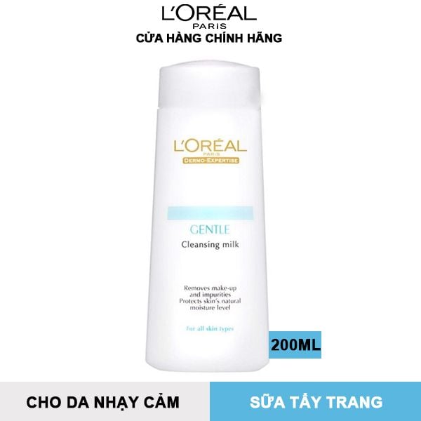 Sữa Tẩy Trang Dịu Nhẹ L'Oreal Dermo-Expertise Gentle Cleansing Milk 200ml