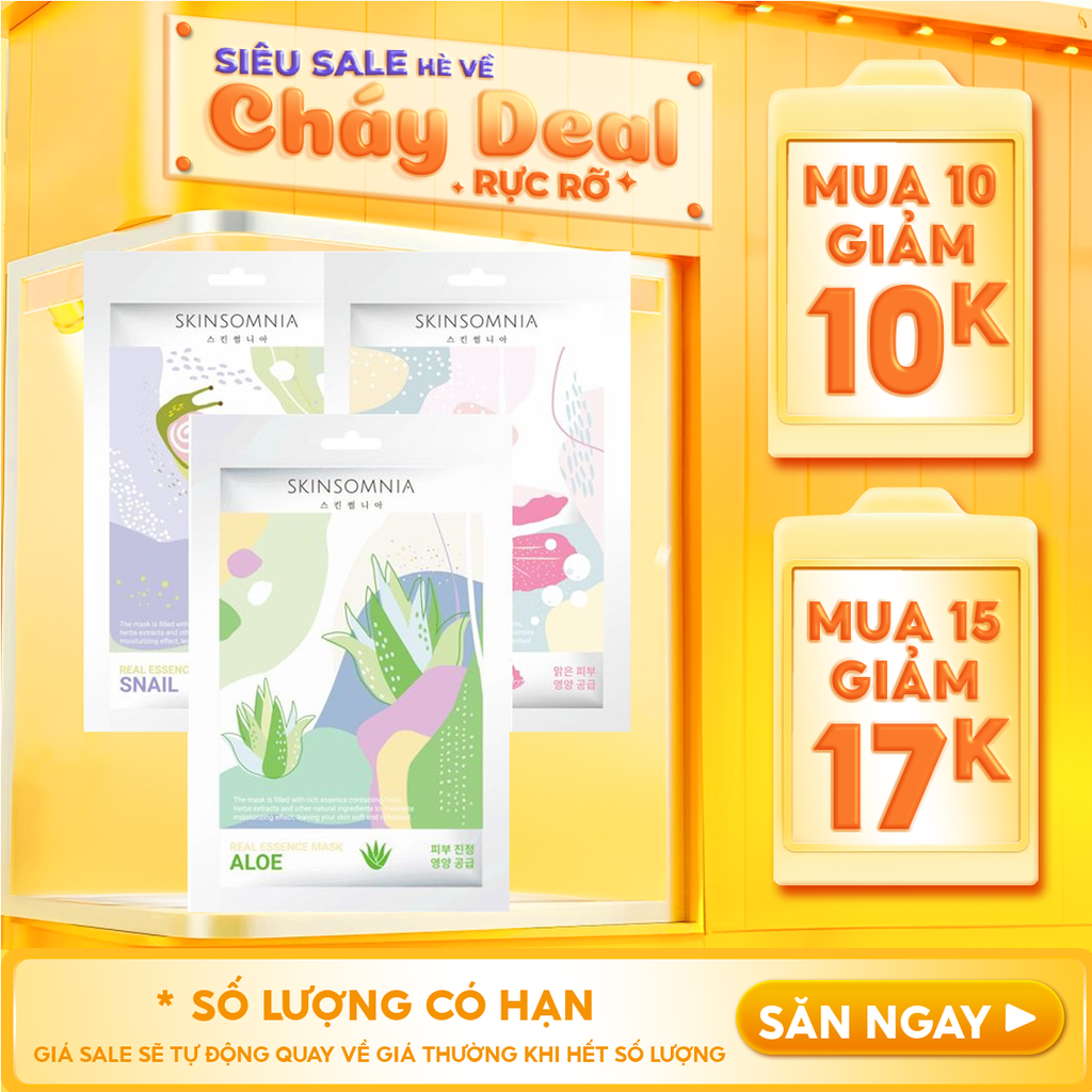 Mặt Nạ Miếng Skinsomnia Giàu Tinh Chất Real Essence Mask 25ml