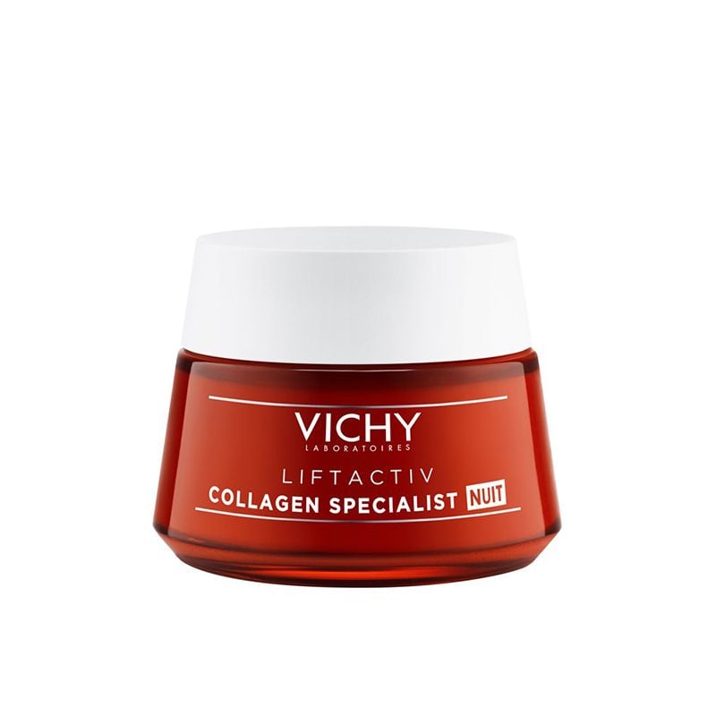 Kem Dưỡng Hỗ Trợ Sáng Da, Mờ Thâm Nám Ban Đêm Vichy Liftactiv Collagen Specialist Night 50ml