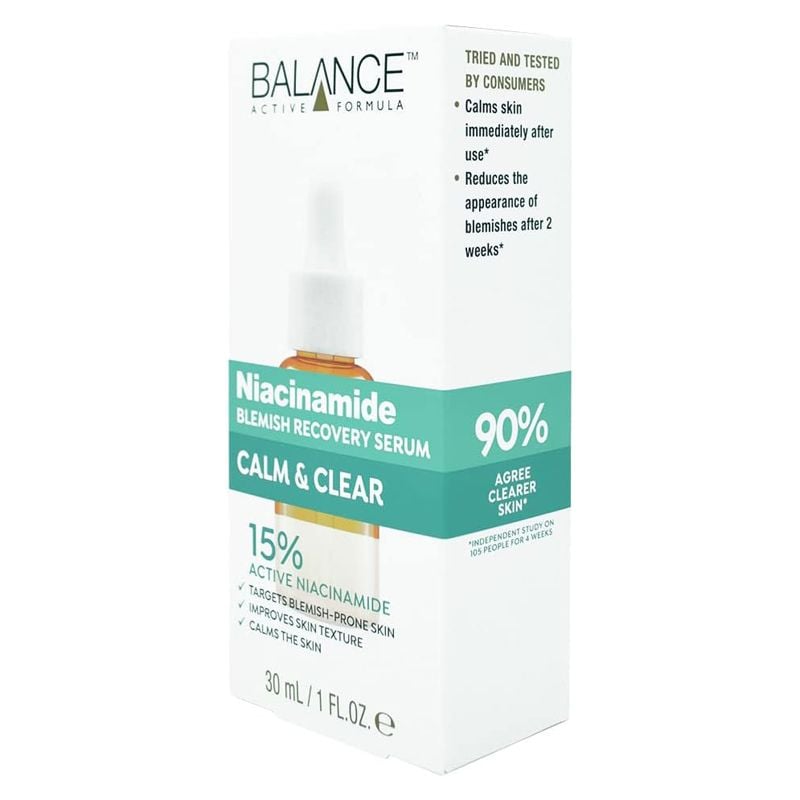 Serum Balance Active Formula Ngừa Mụn Mờ Thâm Niacinamide Blemish Recovery Serum 30ml