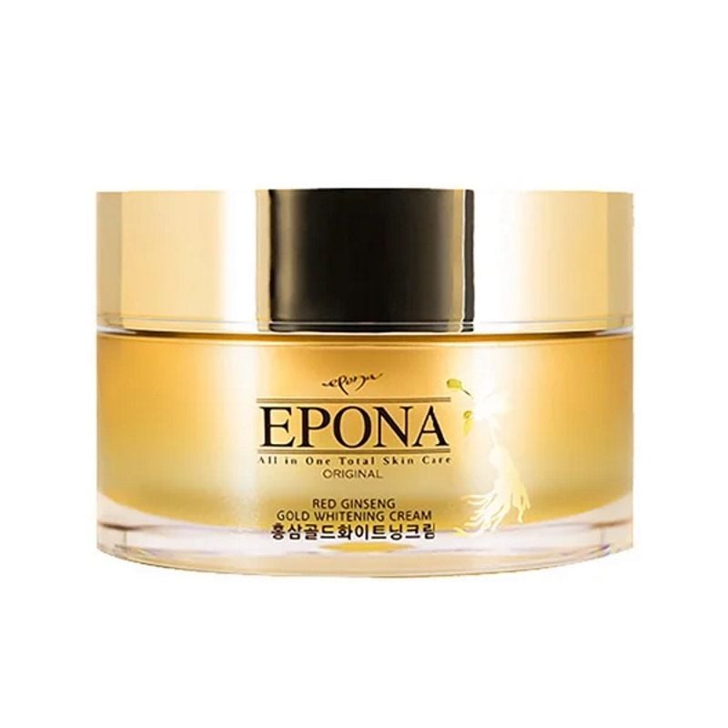 Kem Dưỡng Da Epona Chiết Xuất Hồng Sâm Red Ginseng Gold Whitening Cream 50ml