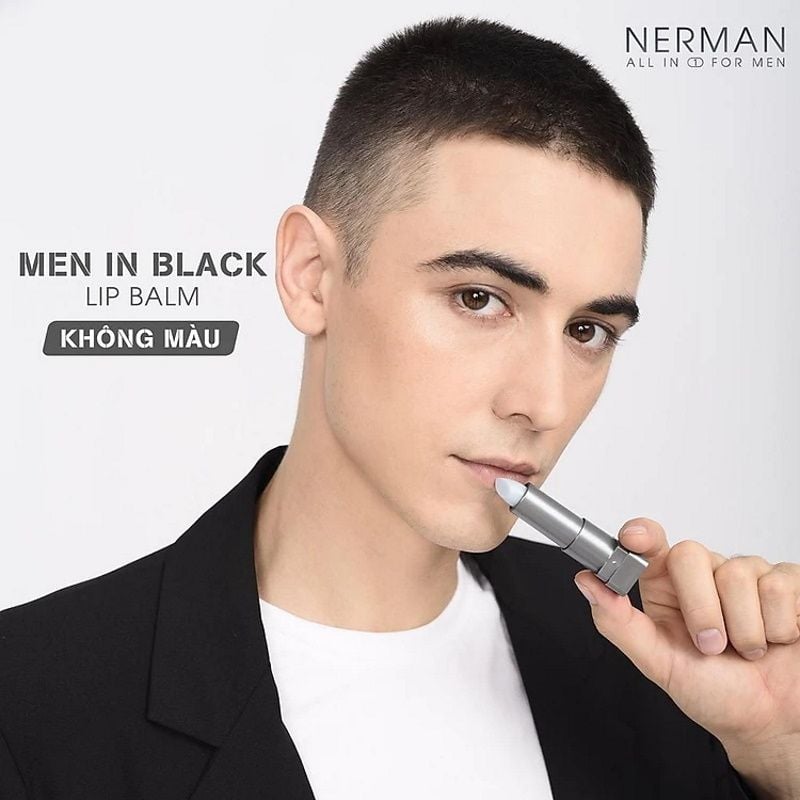 Son Dưỡng Môi Nerman Dành Cho Nam Giới Giúp Dưỡng Ẩm Và Ngừa Thâm Men's Lip Balm 4g
