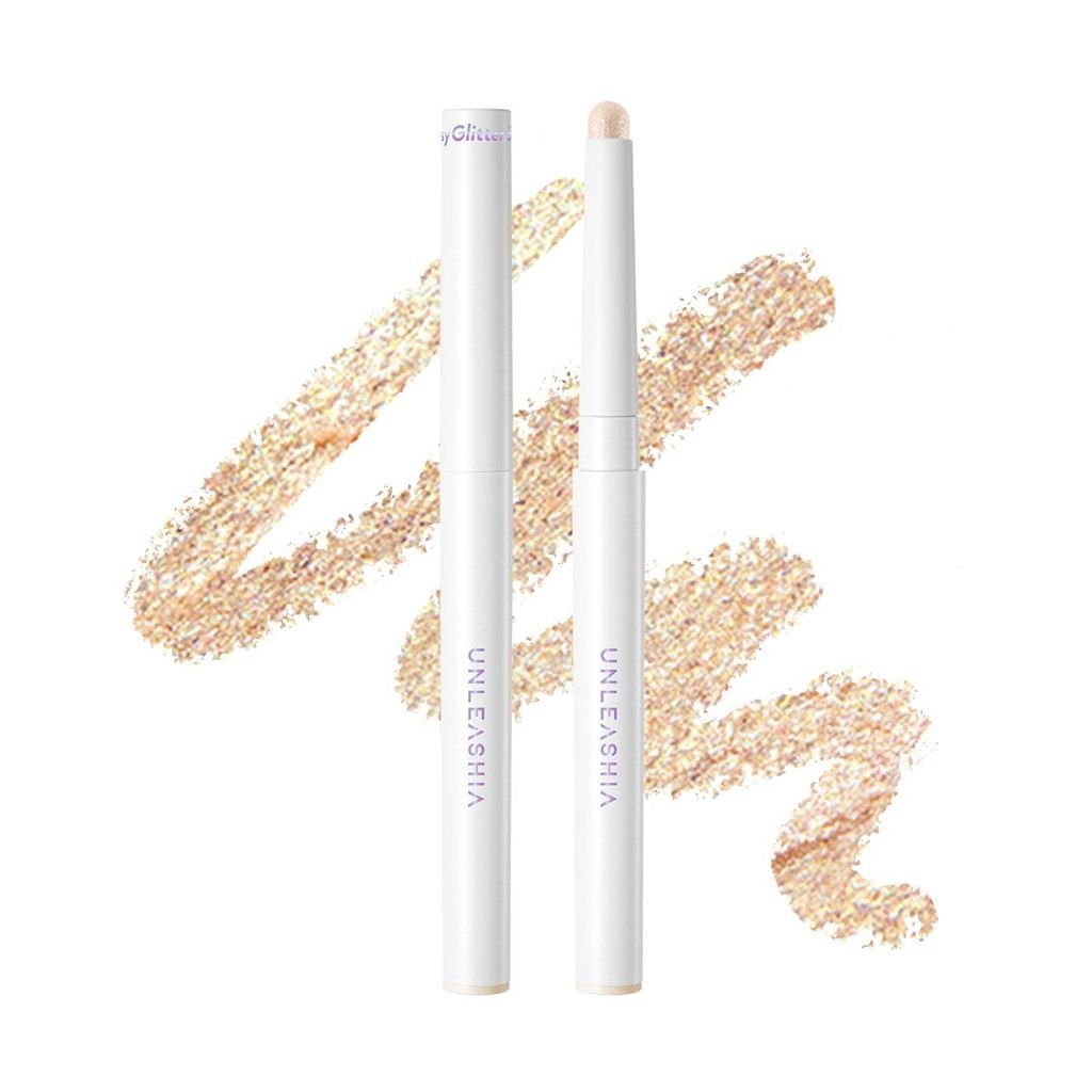 Bút Nhũ Mắt Unleashia Dạng Sáp Siêu Lấp Lánh Pretty Easy Glitter Stick 0.7g