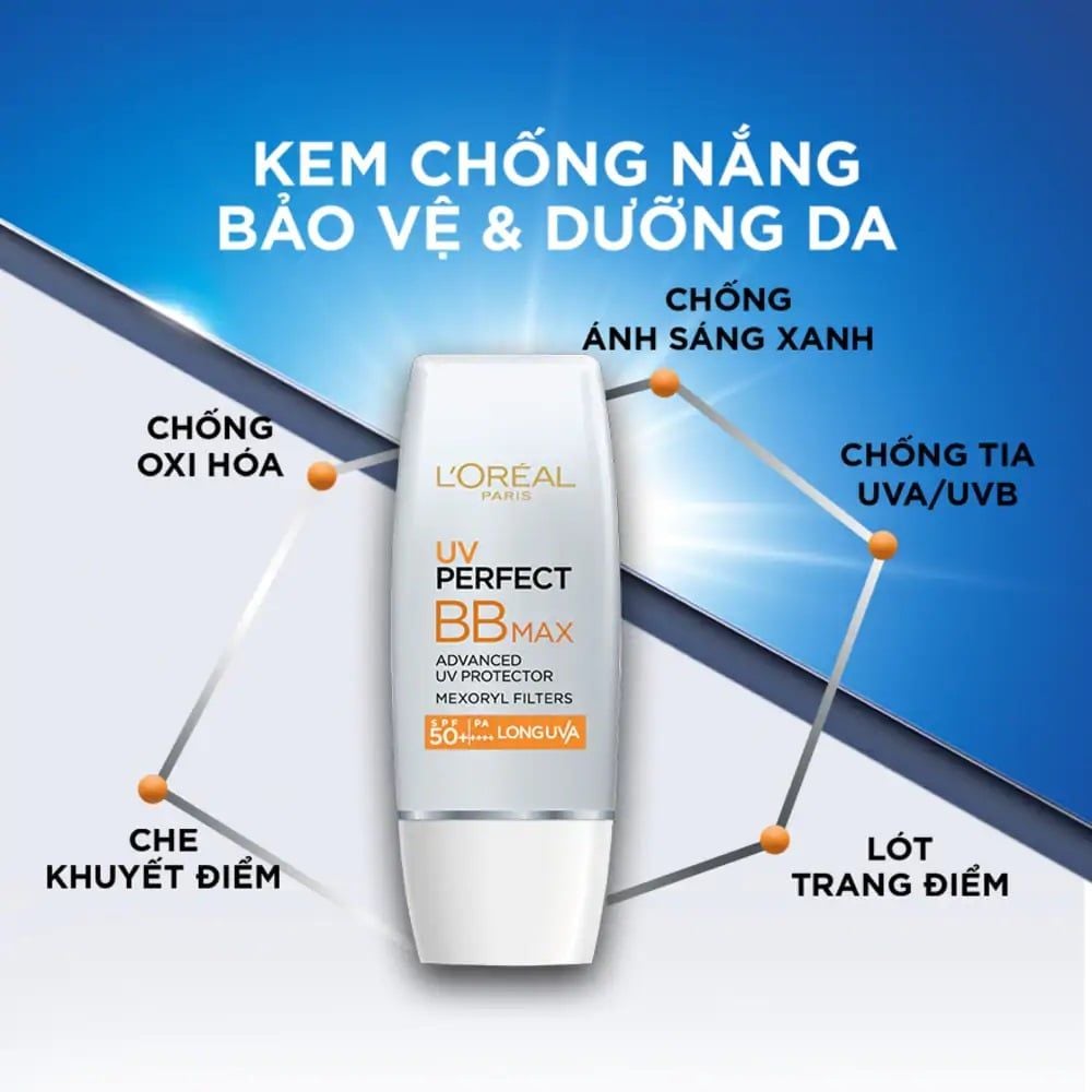 Kem Chống Nắng Trang Điểm L'Oreal UV Perfect BB Max SPF 50+/PA++++ 30ml