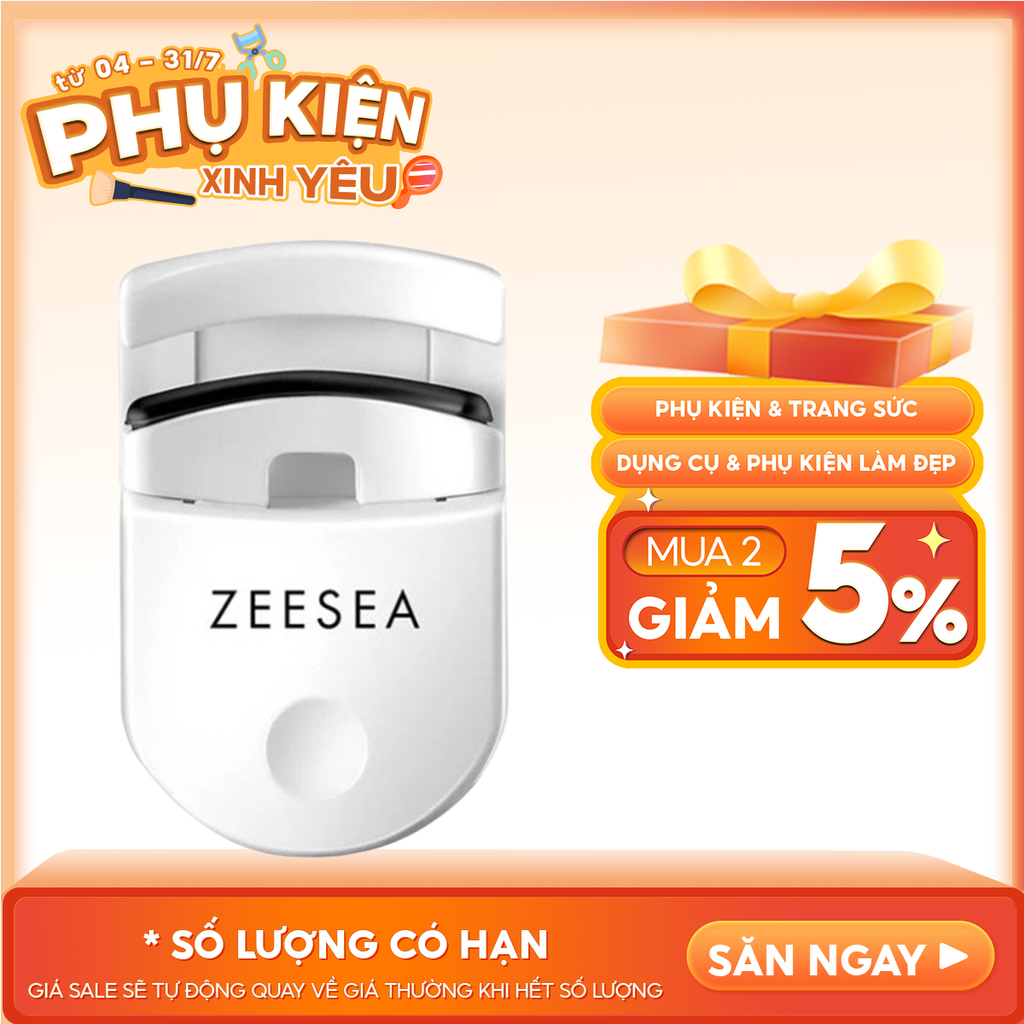 Kẹp Bấm Mi Làm Cong Lông Mi, Giữ Nếp Lâu Zeesea Portable Eyelash Curler