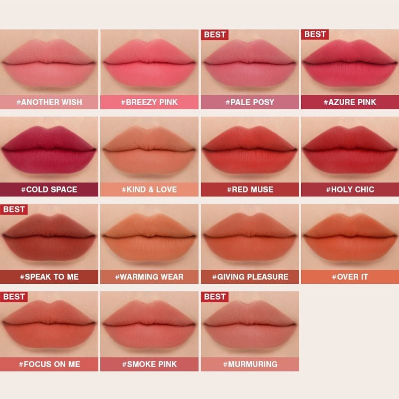 [PHIÊN BẢN GIỚI HẠN] Son Thỏi Lì, Lên Màu Chuẩn 3CE Soft Matte Lipstick 3.5g