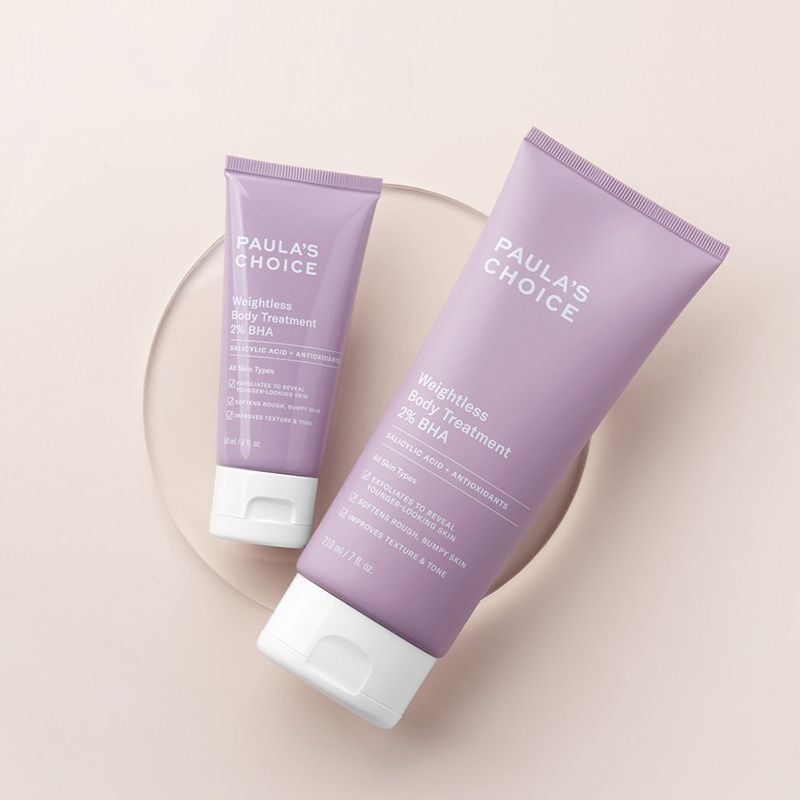 [210ml] Kem Dưỡng Thể Paula's Choice Tẩy Tế Bào Chết Thu Nhỏ Lỗ Chân Lông, Mẫn Đỏ Weightless Body Treatment 2% BHA