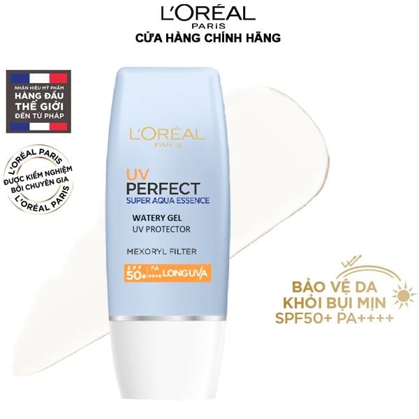 Kem Chống Nắng L'Oreal Dưỡng Ẩm UV Perfect Super Aqua Essence SPF50/PA++++ 30ml