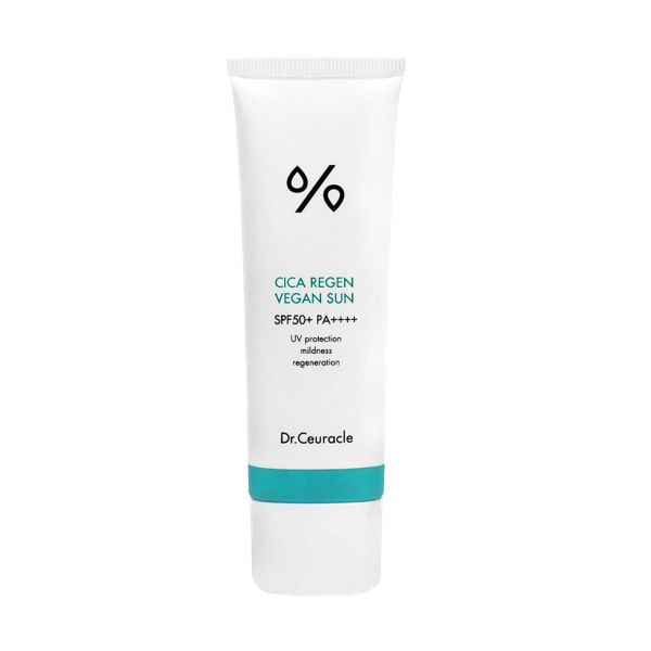 Kem Chống Nắng Làm Dịu Da, Ngăn Ngừa Khói Bụi, Dành Cho Da Nhạy Cảm Dr.Ceuracle Cica Regen Vegan Sun SPF50+/PA++++ 50ml