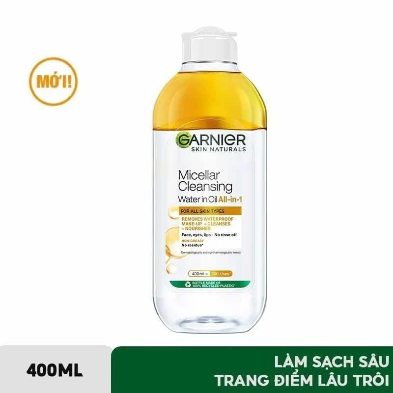 Nước Tẩy Trang Garnier Làm Sạch Sâu Micellar Cleansing Water
