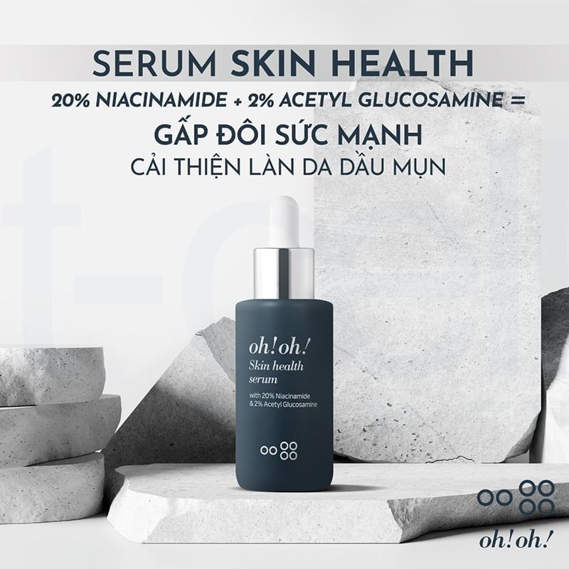 Serum Oh!Oh! Hỗ Trợ Làm Sáng Da, Hỗ Trợ Giảm Thâm Nám Oh!Oh! Skin Health 20% Niacinamide Serum