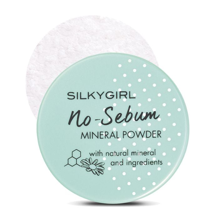 Phấn Phủ Silkygirl Dạng Bột Kiềm Dầu Cho Da Mịn Màng No Sebum Mineral Powder 5g