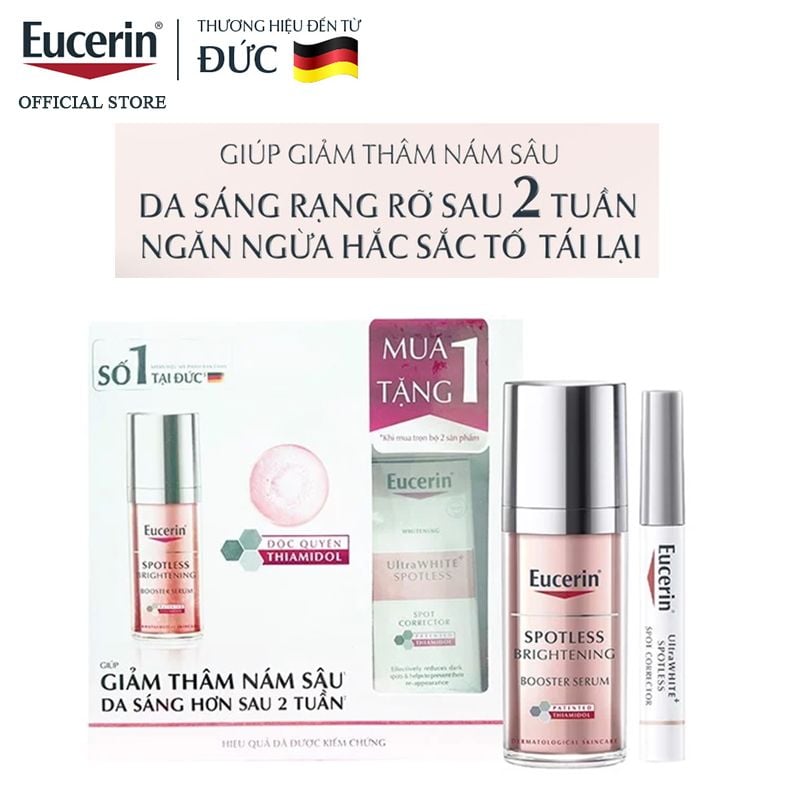 Serum Eucerin Tinh Chất Hỗ Trợ Dưỡng Sáng Da, Giảm Thâm Nám Sâu Eucerin Spotless Brightening Booster Serum 30ml