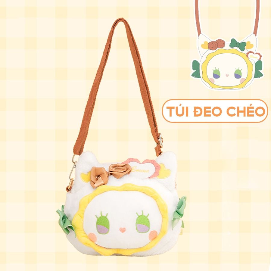 Bộ Sưu Tập Gấu Bông, Móc Khóa, Túi/Ví, Túi Đeo Chéo Lucky Emma Sharmie & Camellia