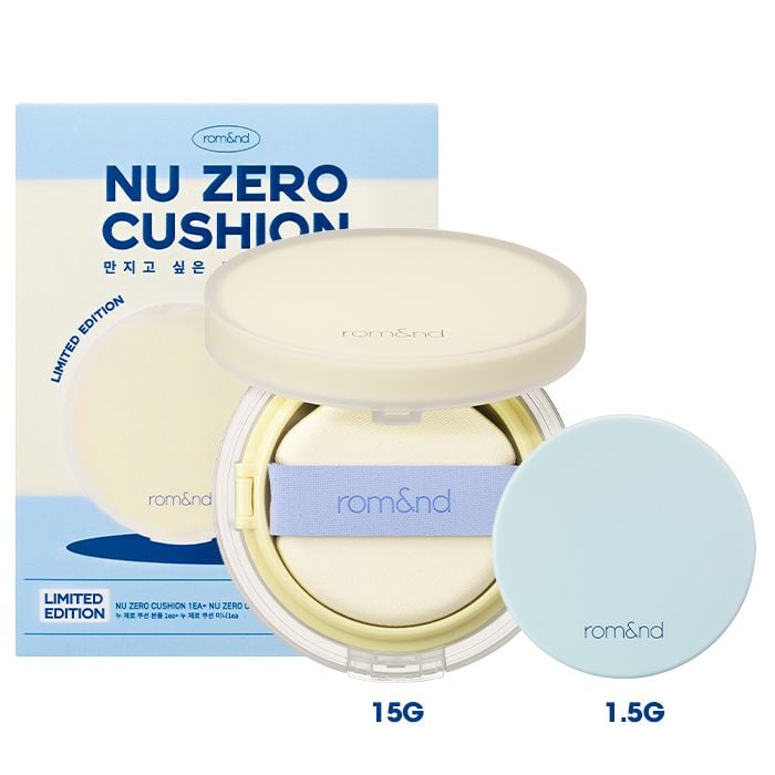 [Set 2 Hộp] Phấn Nước Che Phủ Hoàn Hảo, Mỏng Nhẹ Tự Nhiên Romand Milk Grocery Nu Zero Cushion Mini