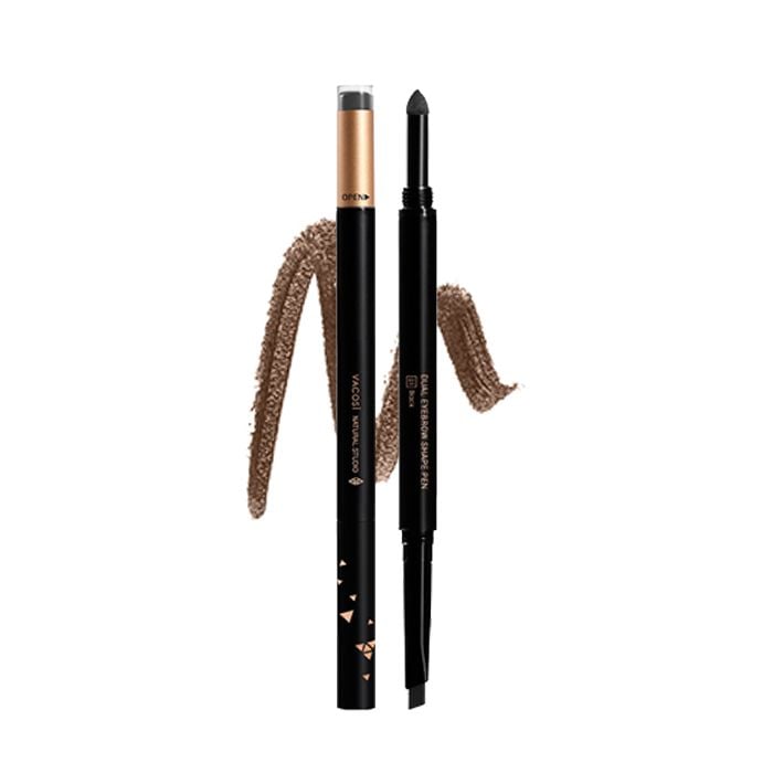 Chì Kẻ Mày Vacosi Định Hình Đa Năng Natural Studio Dual Eyebrow Shape Pen 5ml