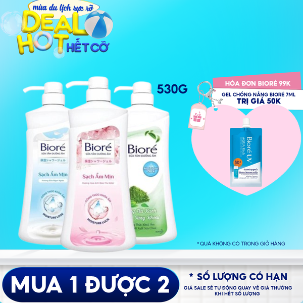 Sữa Tắm Dưỡng Ẩm Giúp Mịn Da Bioré
