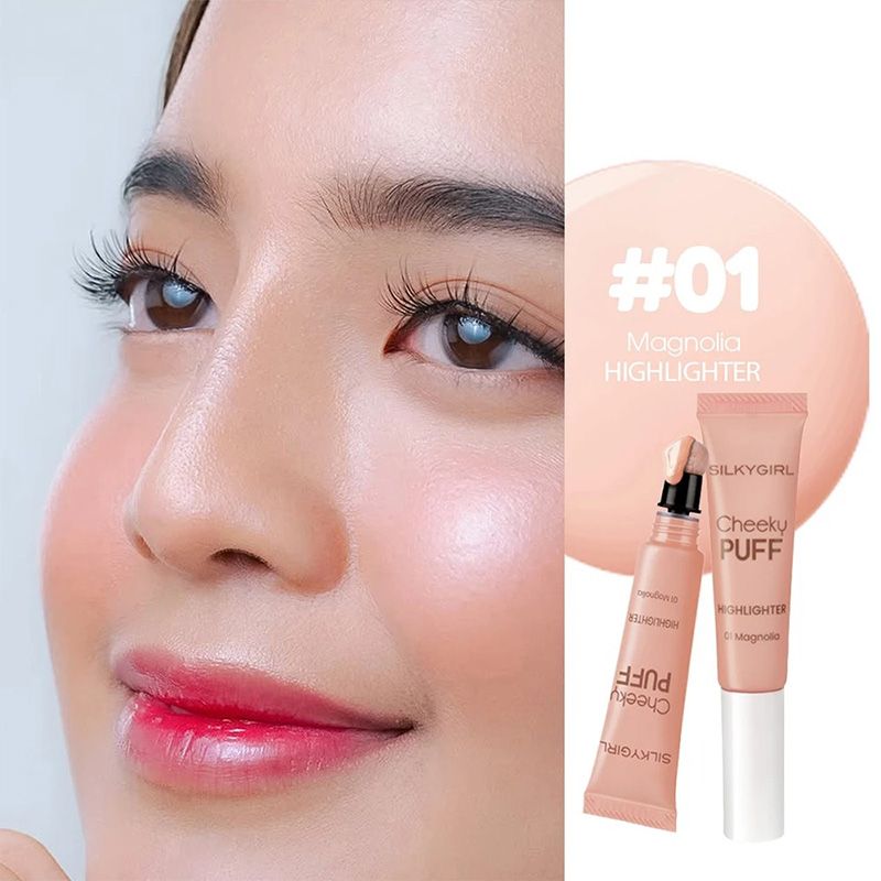 Bắt Sáng Dạng Kem Silkygirl Cheeky Puff Highlighter #01 Magnolia 6ml