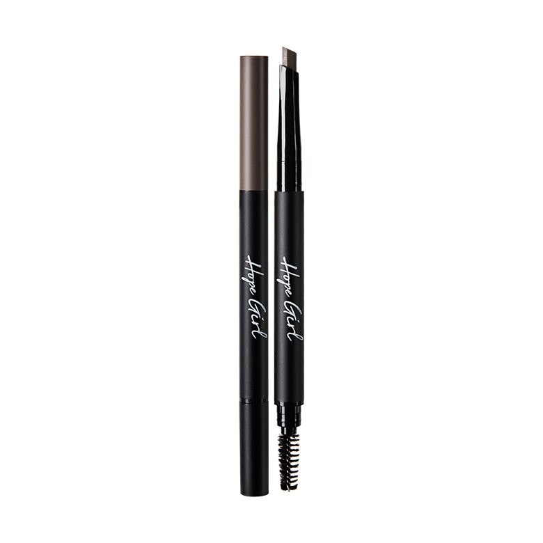 Chì Kẻ Mày Ngang Hai Đầu Hope Girl 3D Edge Eyebrow Pencil 0.35g #3 NÂU XÁM