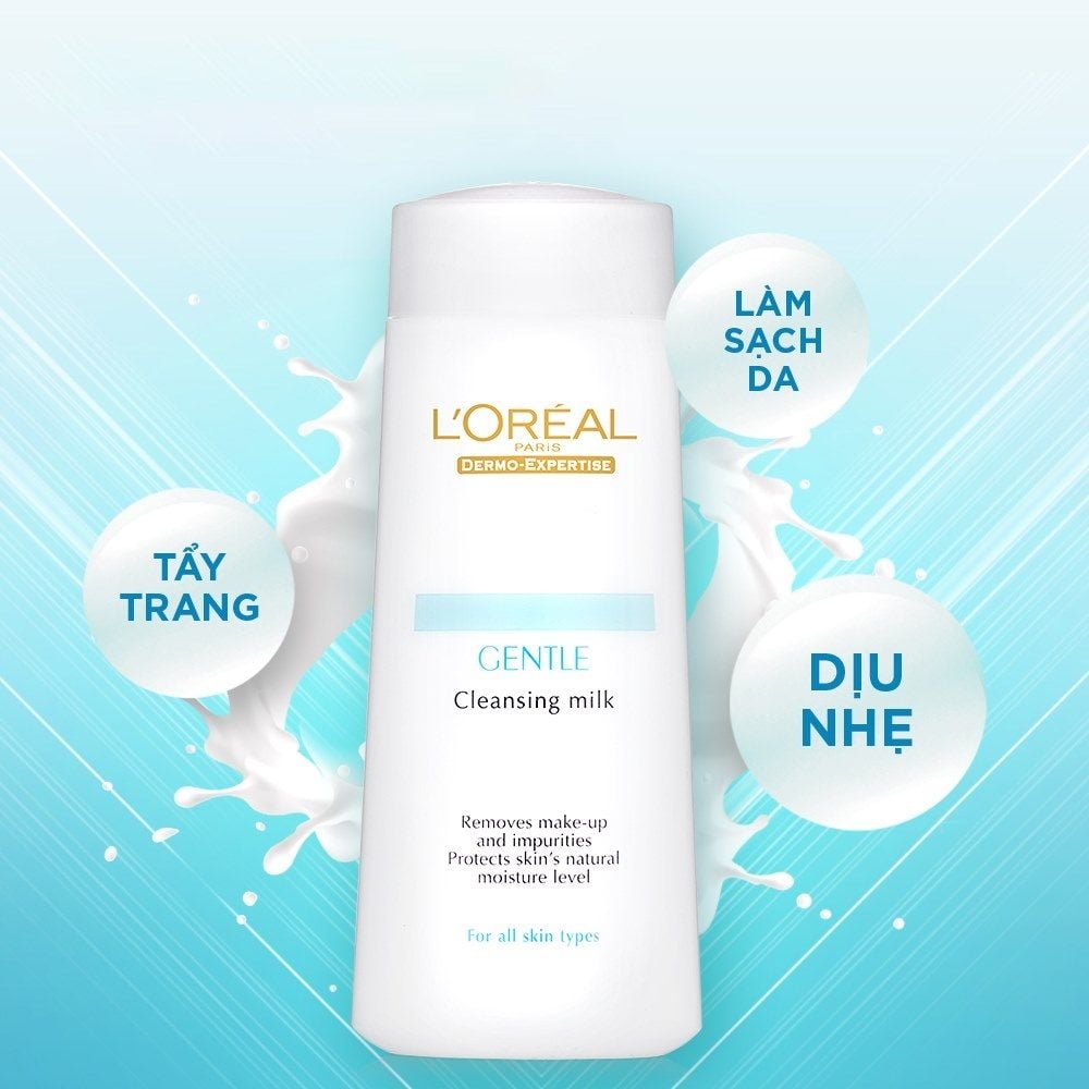 Sữa Tẩy Trang Dịu Nhẹ L'Oreal Dermo-Expertise Gentle Cleansing Milk 200ml