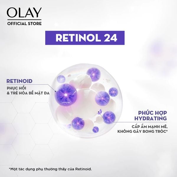  Kem Dưỡng Ẩm Olay Chiết Xuất Retinol24 Giúp Mờ Nếp Nhăn Ban Đêm Regenerist Retinol 24 Night Moisturiser 50g 