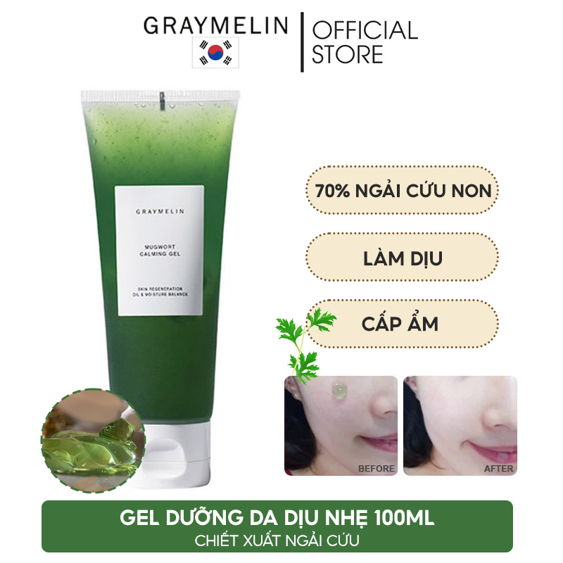 Gel Dưỡng Da Graymelin Dịu Nhẹ Chiết Xuất Ngải Cứu Mugwort Calming Gel 100ml