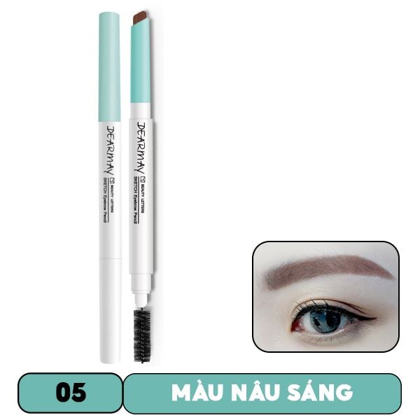 [Màu 1-5] Chì Kẻ Mày Dearmay Sketch Eyebrow Pencil 0.3g