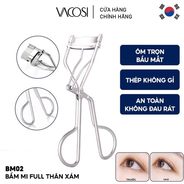  Bấm Mi Thân Xám Vacosi Full Lash Curler - BM02 
