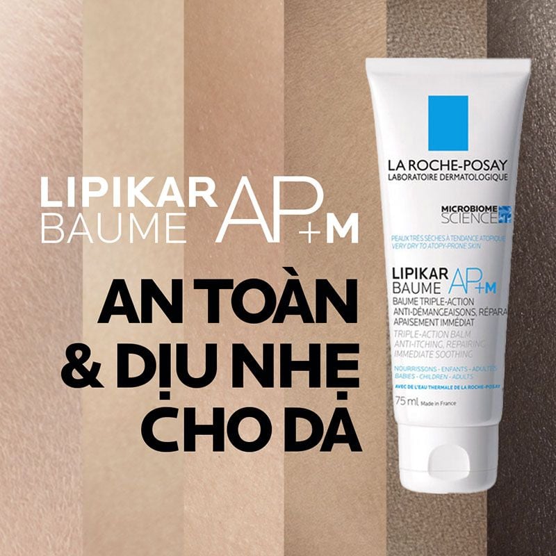 Kem Dưỡng Làm Dịu Da Dị Ứng La Roche-Posay Lipikar Baume AP+M Triple-Action Balm 75ml