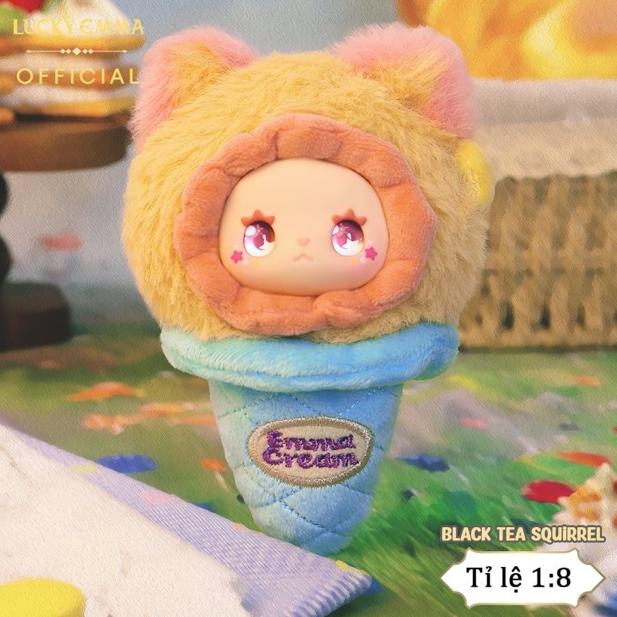 Móc Khóa Gấu Bông Lucky Emma Scoop Ice Cream Series - MJ-000095